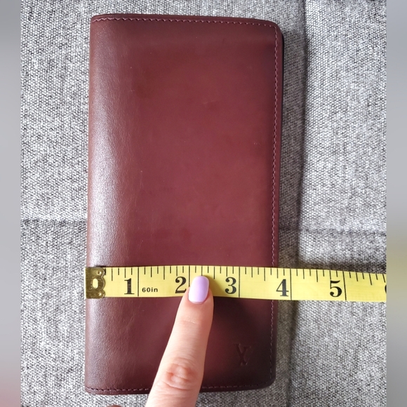Authentic Louis Vuitton Brazza Portefeuille Brown Leather Bifold Long Wallet - Picture 16 of 16